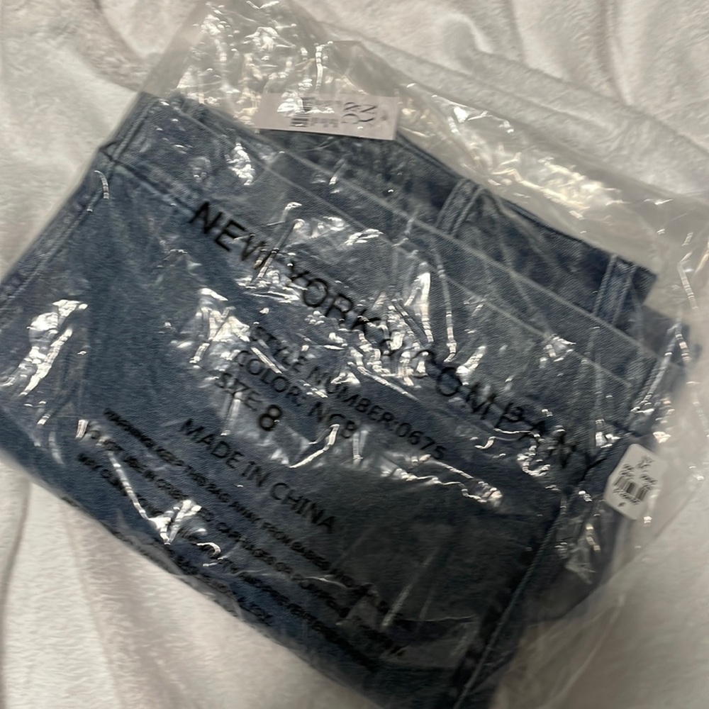 NWT cropped wide leg jeans